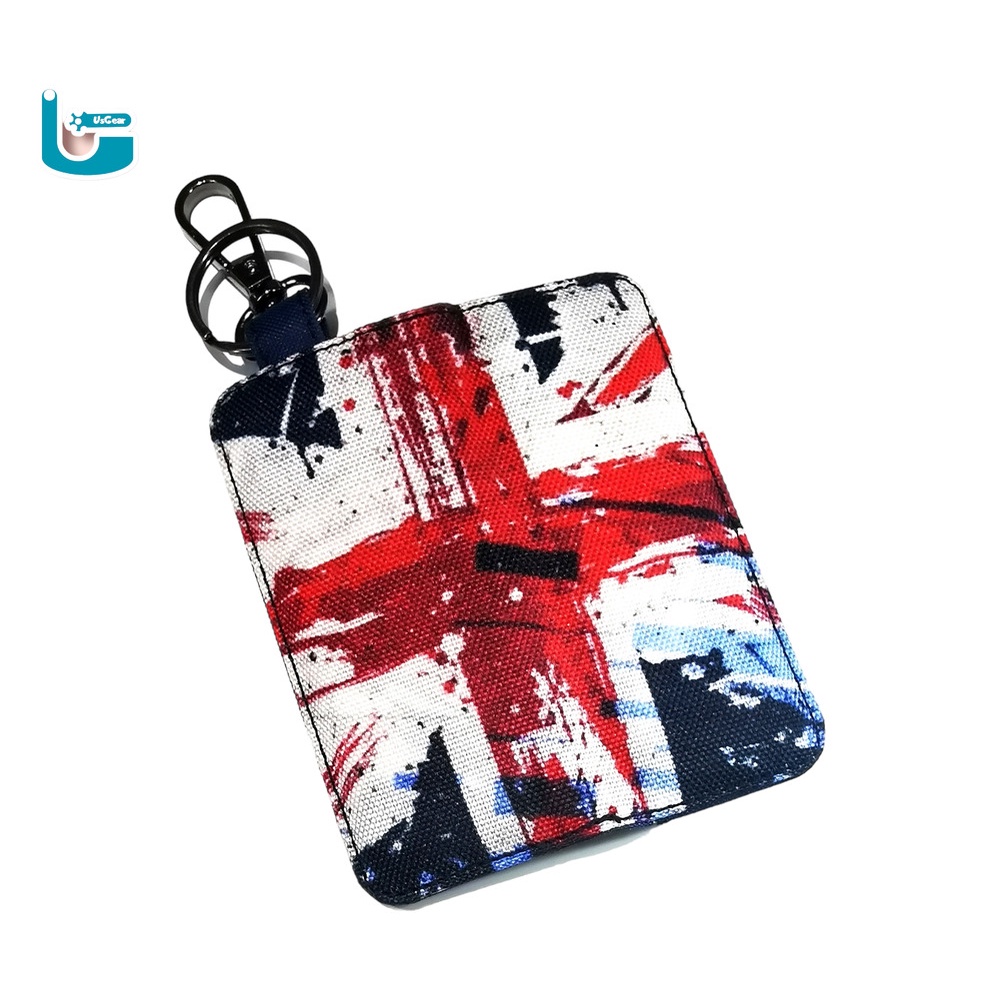 Dompet STNK Gantungan Kunci Mobil Motor Kece Motif Inggris