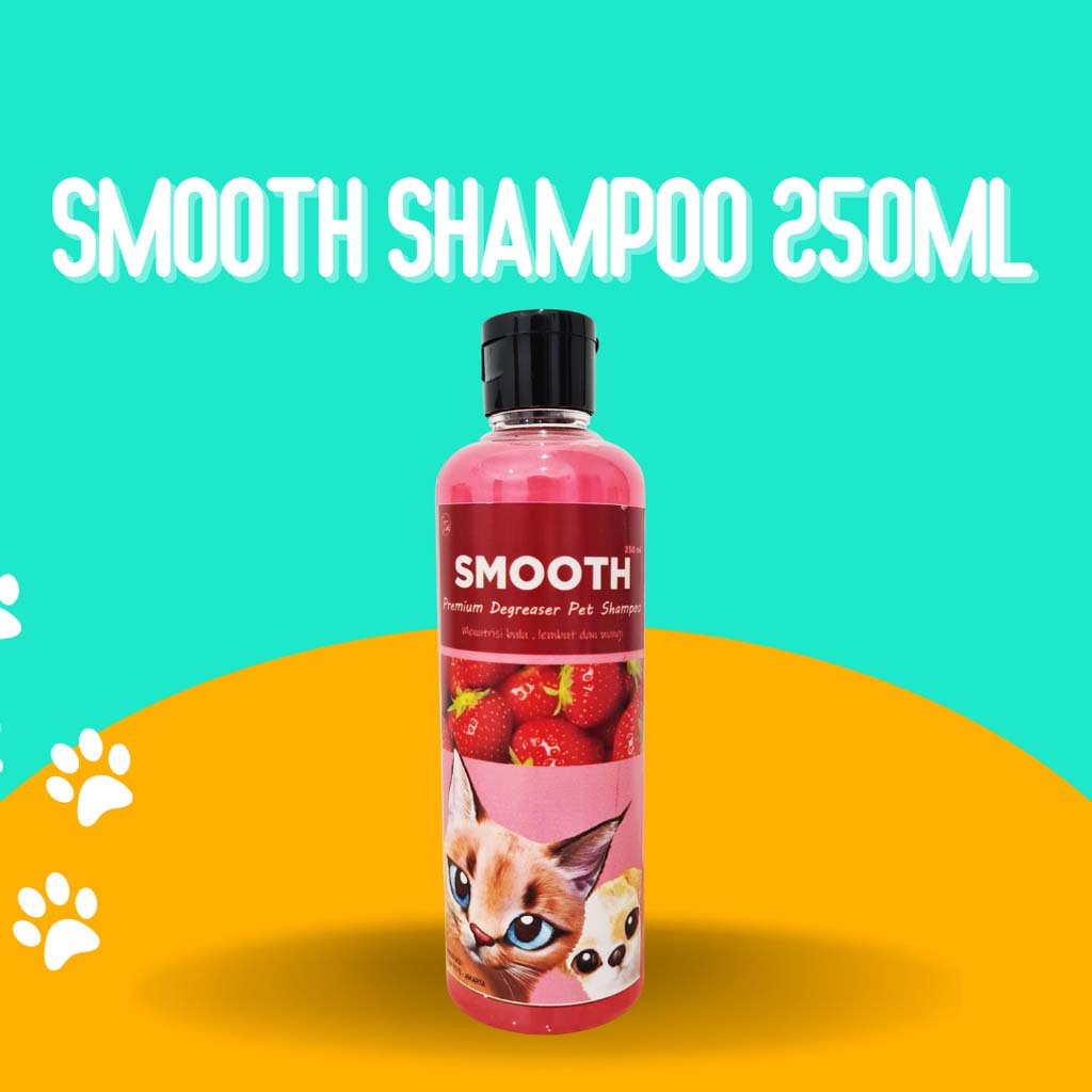 [250ML | SHAMPOO CAT DOG] Smooth 250ml Shampoo degreaser kucing dan anjing