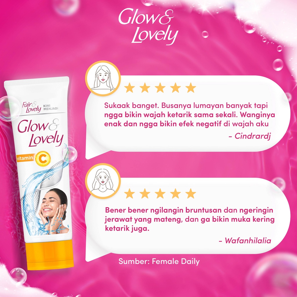 Glow &amp; Lovely Bright C Glow Facial Foam 100g