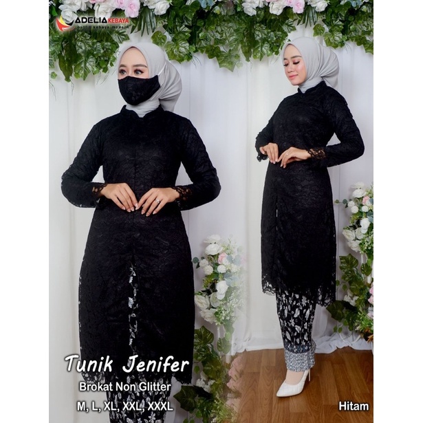 Permata Olshop / Kebaya Tunik Busui Jenifer Part II / Kebaya Busui / Kebaya Brukat / Kebaya Tunik / Kebaya Wisuda / Kebaya Seragam / Kebaya Jumbo LD 130