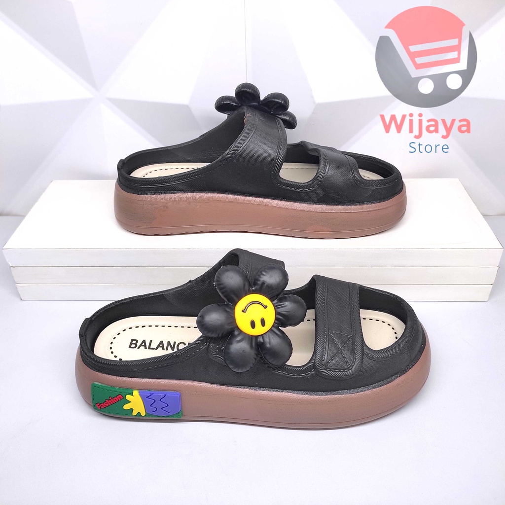 Balance 029 Sandal Wanita Viral Selop Perempuan Import New Sandal Cewek Ban dua Motif Kekinian Nyaman