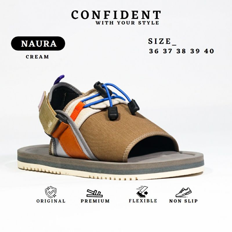 Confident - NAURA - sandal Travelling Wanita