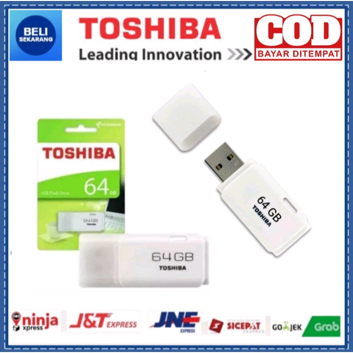 FLASHDISK TOSHIBA 64GB/32GB/16GB/8GB/4GB/2GB SIAP PACKING DAN COD