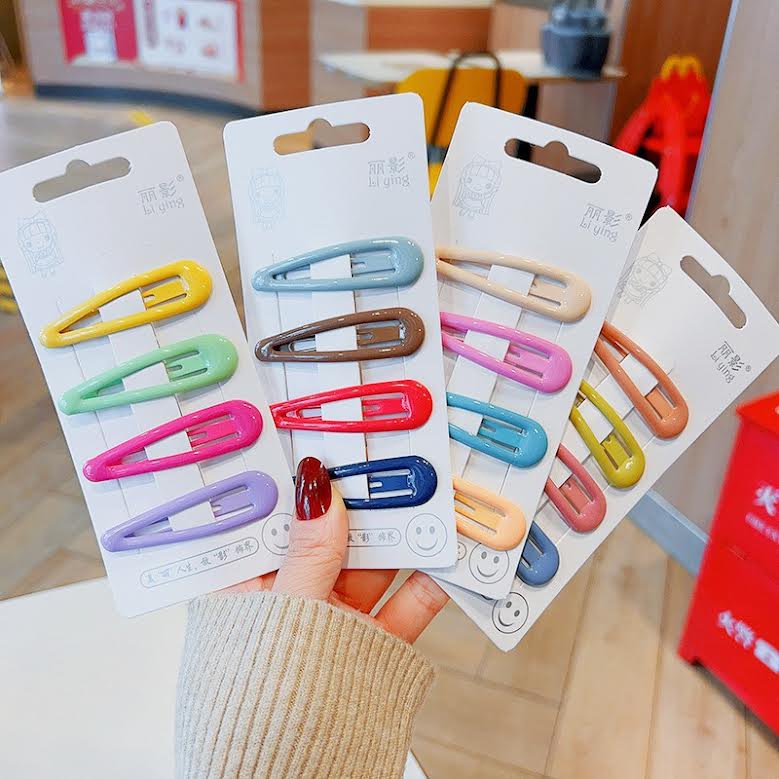 OVERFLOWS.ID  6PCS JEPITAN TIPTOP PREMIUM WARNA WARNI // JEPITAN TETESAN AIR RAINBOW / JEPIT TIP TOP GAYA KOREA MURAH