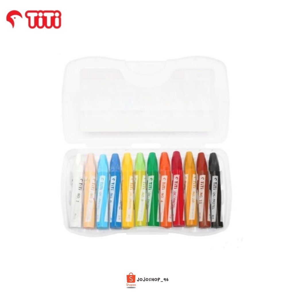 

Crayon Oil Pastels TITI 12 Warna Non Toxic