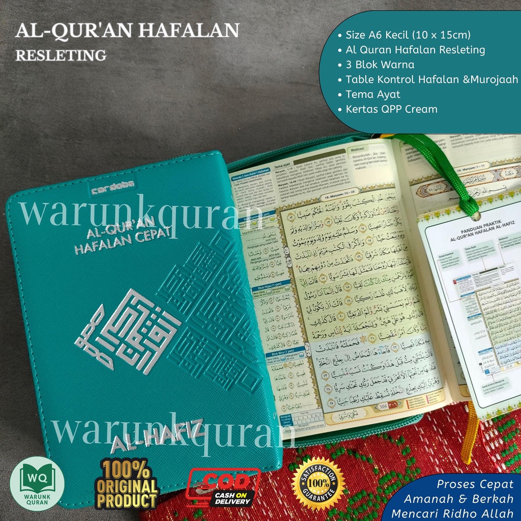 Quran Hafalan Hafiz Resleting Cordoba A6 Kecil