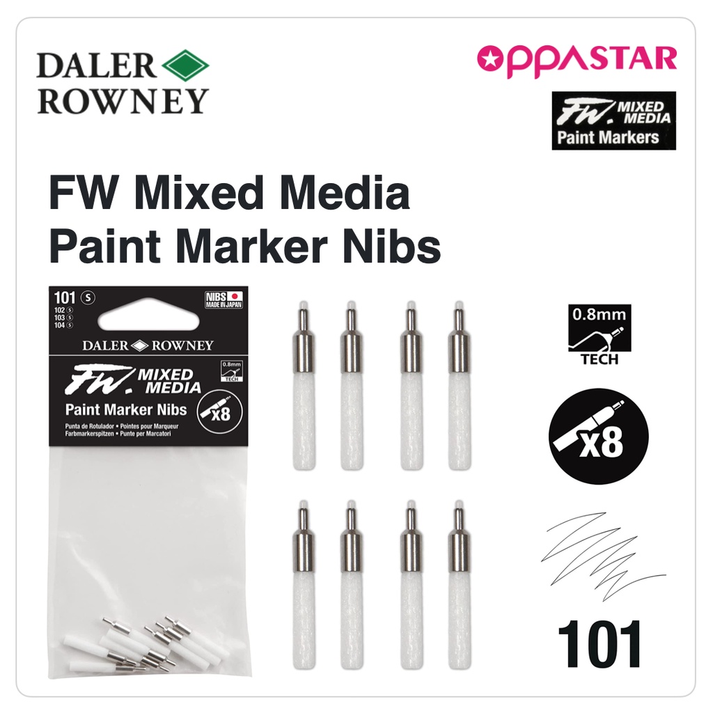 

Nibs - FW Pen Marker Mixed Media 101 S 0.88 mm 160323101