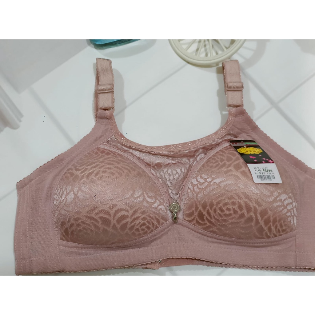 BRA / BH WANITA 1239 TIDAK ADA KAWAT BUSA SEDANG SIZE 40-46