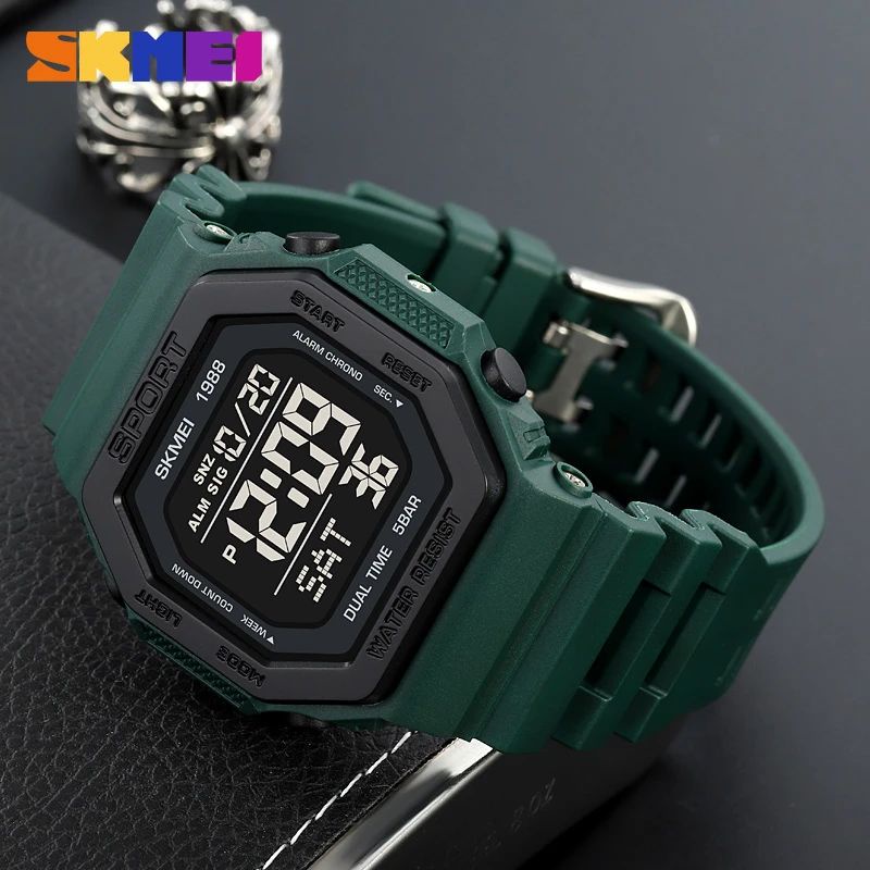 SKMEI 1988 Jam Tangan Pria Digital Sport Anti Air 5 Bar WATCHKITE WKOS