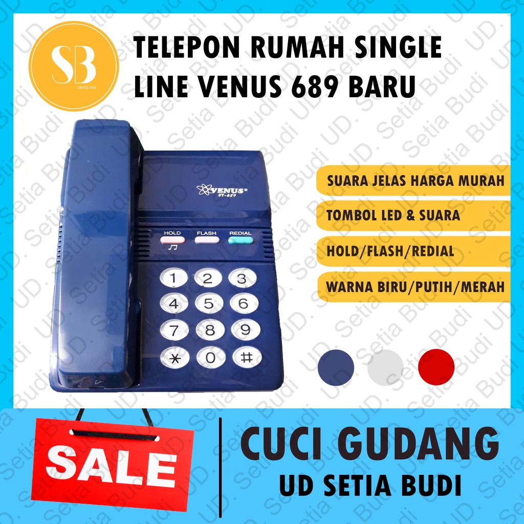 Telepon Single Line Venus 689 Baru dan Murah