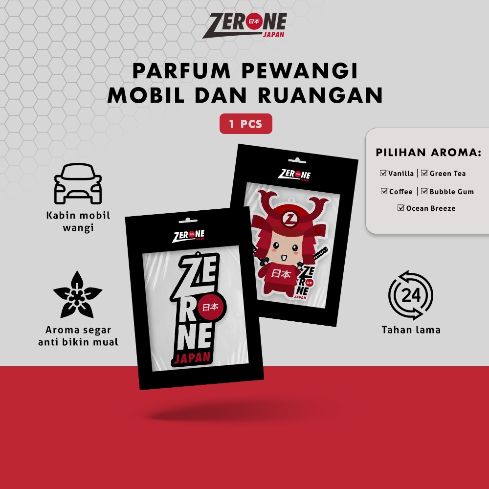 Zerone Pewangi Tahan Lama Parfum Mobil Kertas Gantung Aroma