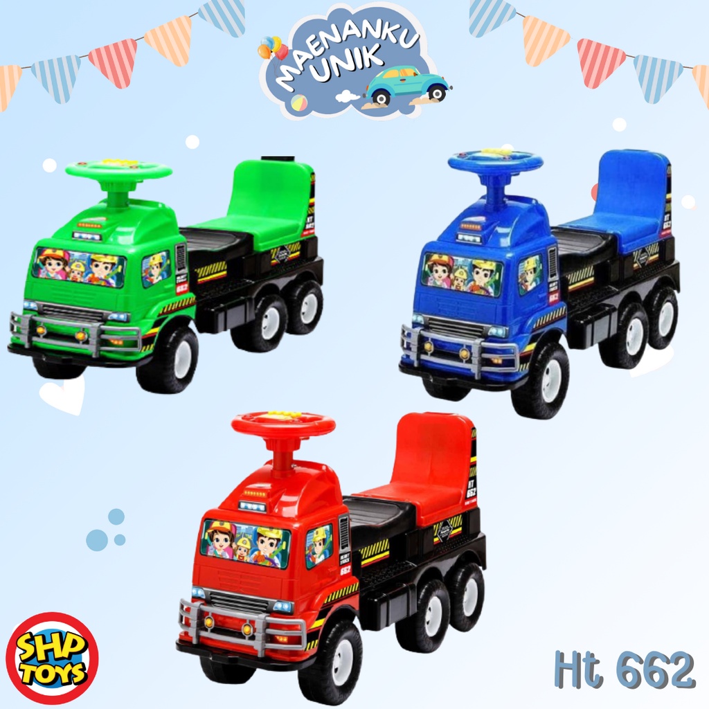 Mainan Anak Mobil Mobilan dorong Truk SHP Truck HT 662 - SHP Toys