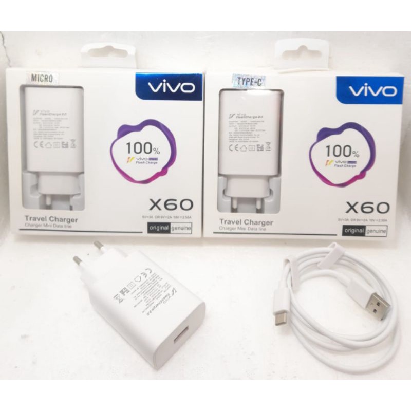 Charger Vivo V2323A  Colokan Micro USB/Type C