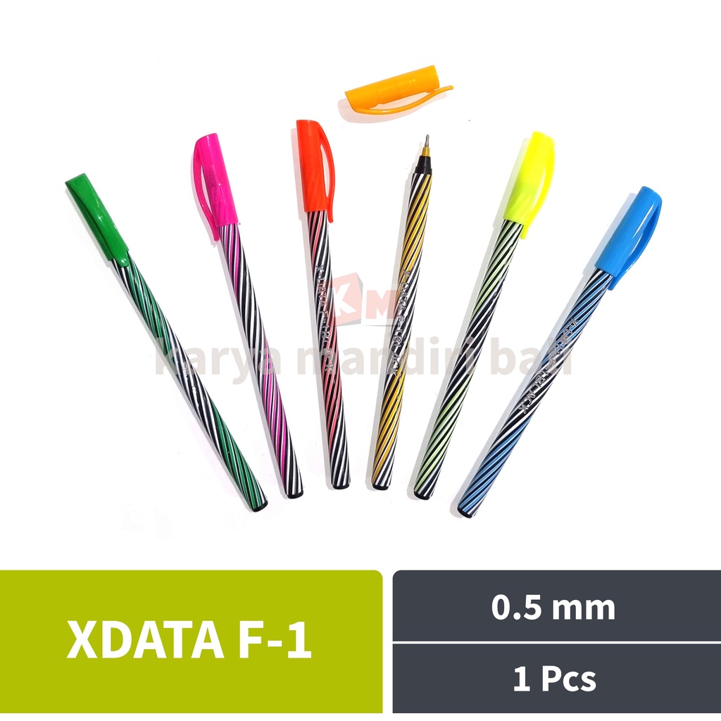 Pulpen Ballpoint Pena XData F-1 Falcon 0.5 mm Hitam X Data F1