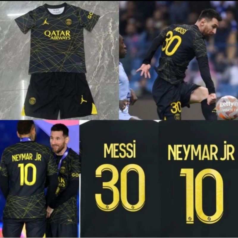 JERSEY BOLA KIDS ANAK PSG NEW 4TH GRADE ORI OFFICIAL PLUS NAMSET CUSTOM REAL PICTURE