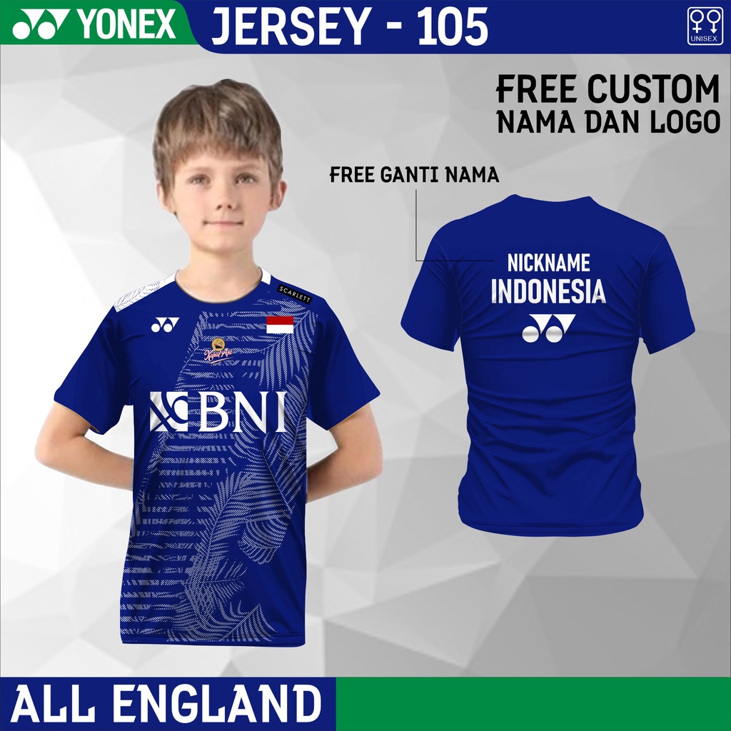 Jersey badminton yn anak baju fajri juara all england 2023