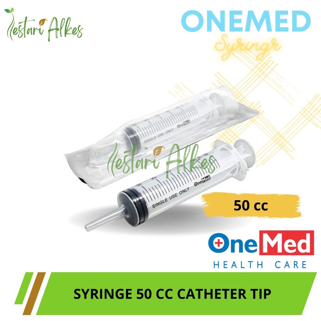 Feeding Syringe 50cc Catheter Tip Onemed