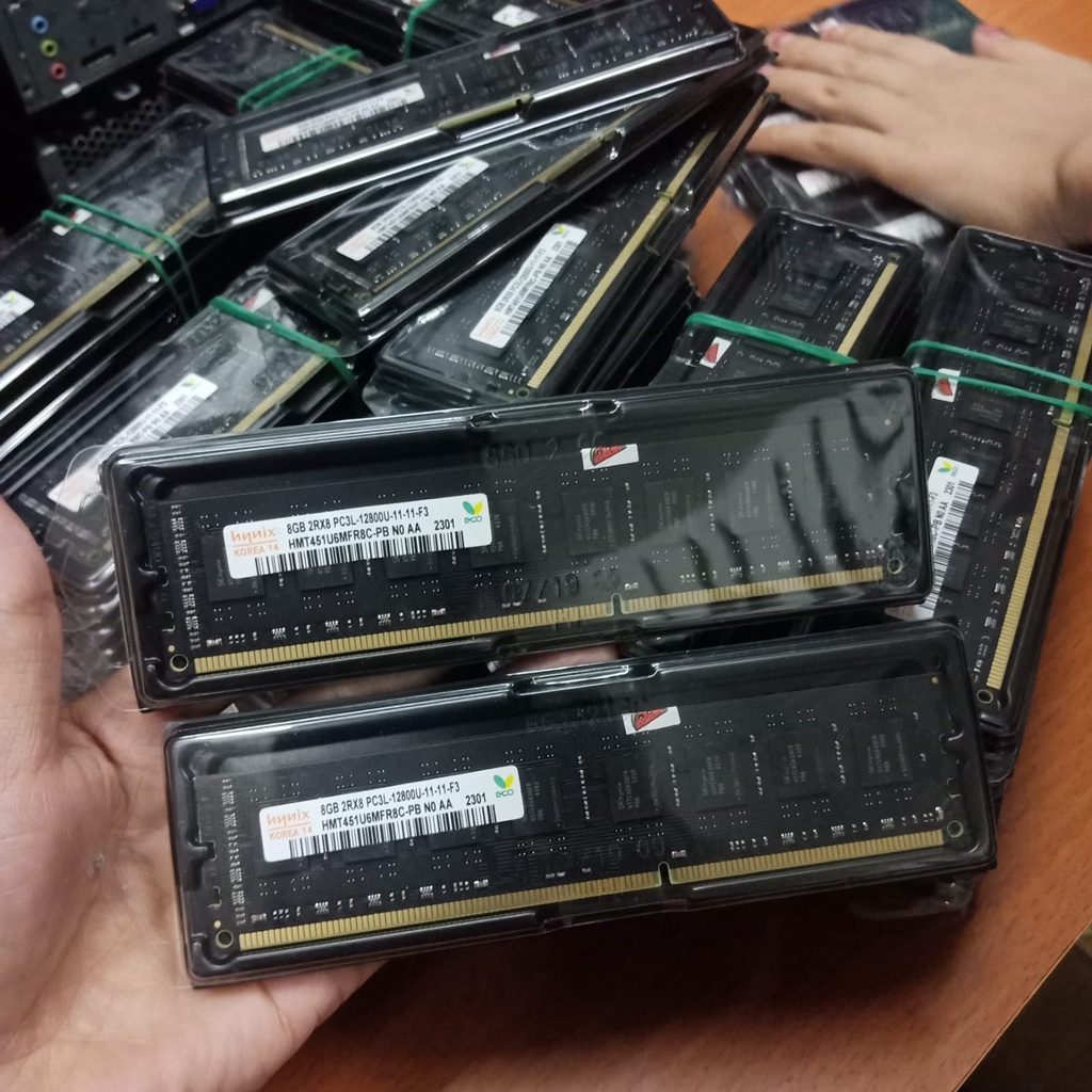 MEMORY RAM PC 8GB DDR3 2Rx8 PC3L-12800U FOR PC DESTOP/MINI PC BERGARANSI 1 TAHUN