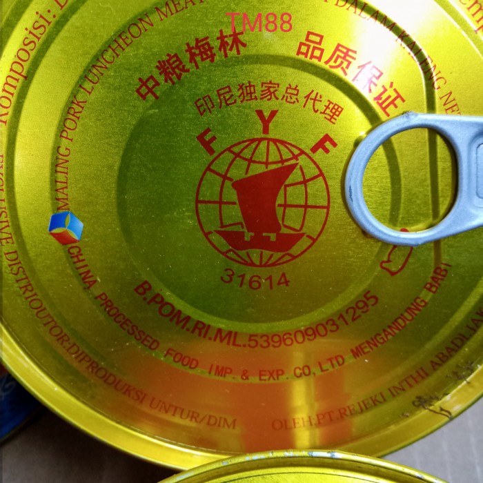 

HAM MALING FYF DAGING BABI/CANNED PORK LUNCHEON MEAT FYF 397 GRAM