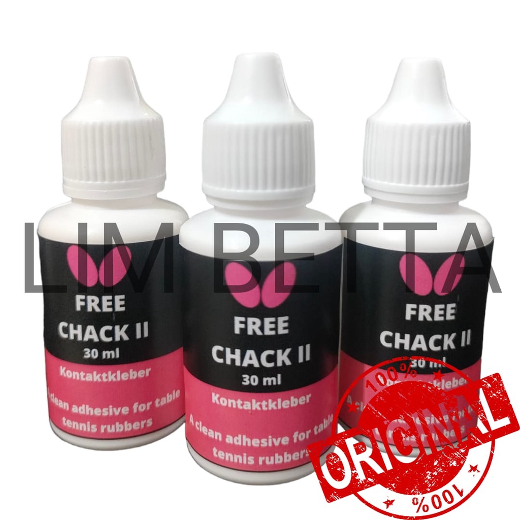 LEM BUTTERFLY FREE CHACK II 30 ML / WGB LEM KARET PINGPONG