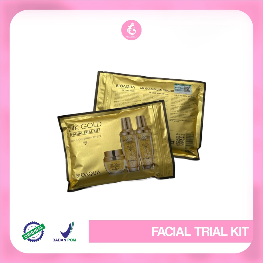 BIOAQUA 24K Gold Facial Trial Kit Real Gold