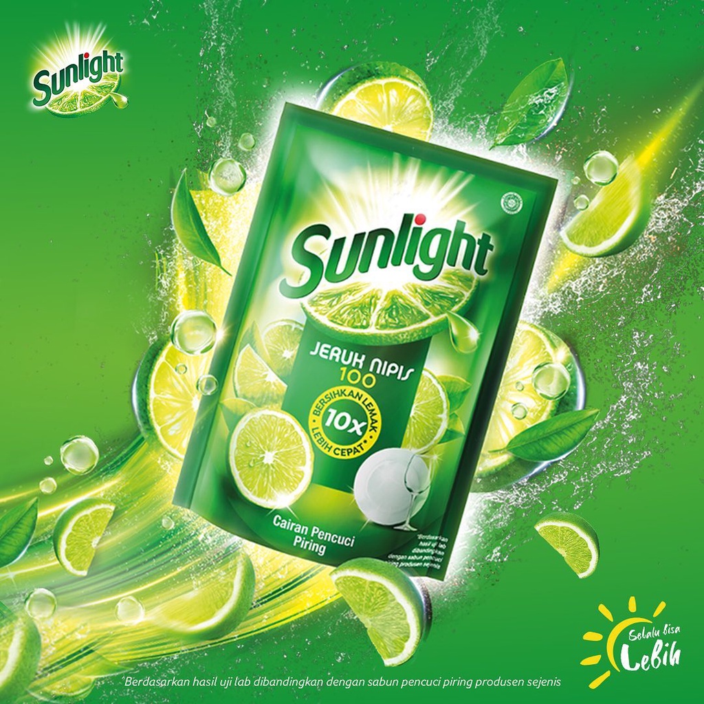 Sunlight Sabun Cuci Piring Jeruk Nipis - 650 ML