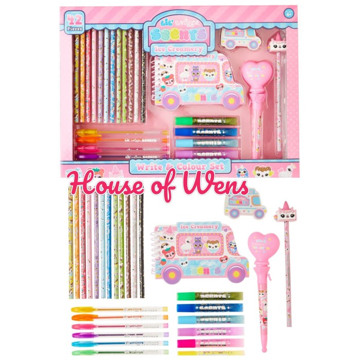

SMIGGLE LIL SCENTS ICE CREAMERY WRITE AND COLOUR SET ORIGINAL - PAKET