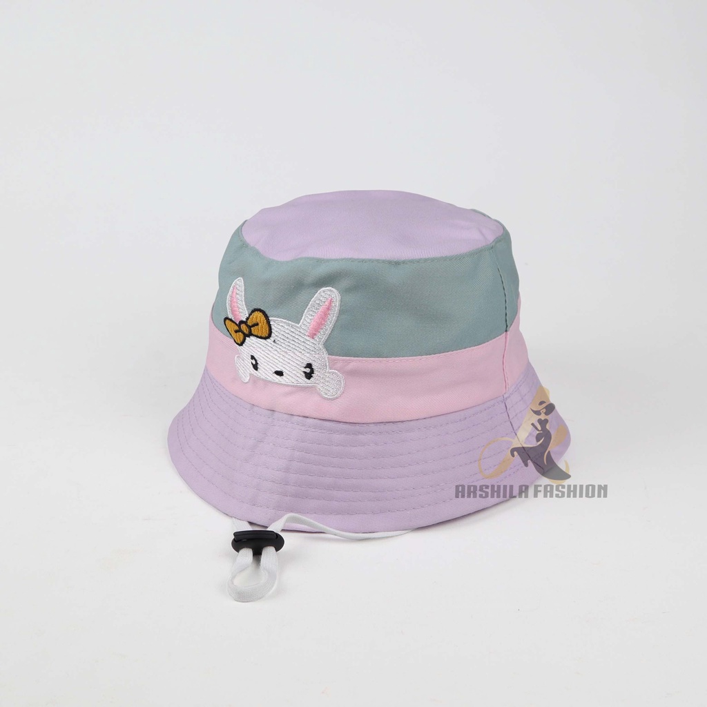 Topi Bucket Anak Laki Laki Perempuan Kombinasi 3 Warna