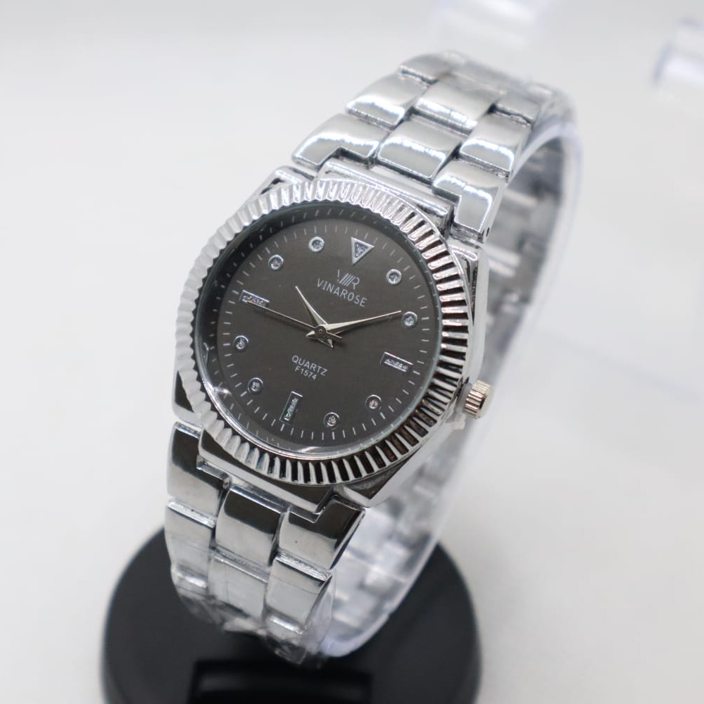 Jam Tangan Wanita Rantai Fashion Mewah RTA3 Stainless Permata Import