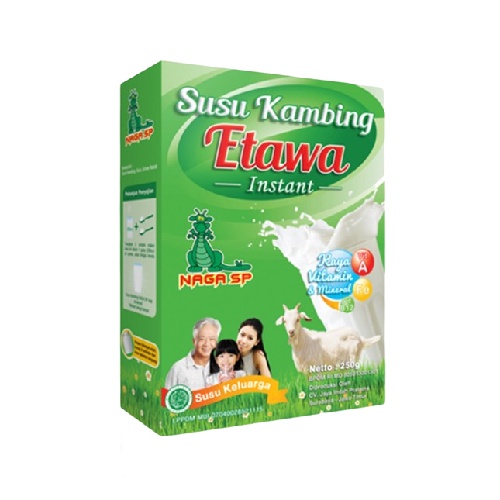 

SUSU KAMBING ETAWA INSTANT NAGA SP SUSU KELUARGA 250 GRAM