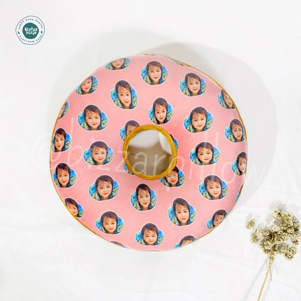 Bizzarpillow Bantal Sofa Donat Custom Foto BZ361