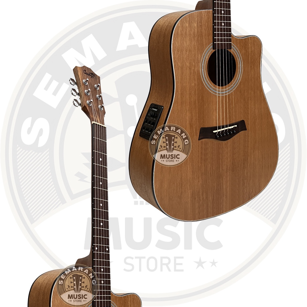 ORIGINAL!!! Gitar Akustik Elektrik Import Merk Cowboy GWC-240 NA GWC 240NS Equalizer Tuner Fishman