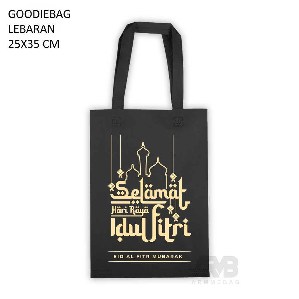 TAS HAMPERS LEBARAN IDUL FITRI UKURAN KECIL 25X35 CM / TAS PARCEL LEBARAN MURAH / TAS SPUNDBUND