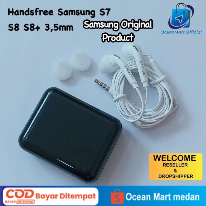 Headset Earphone Samsung S7 Original 100% Jack 3.5mm Super Bass OCEANMART Aksesoris HP OCEAN MART