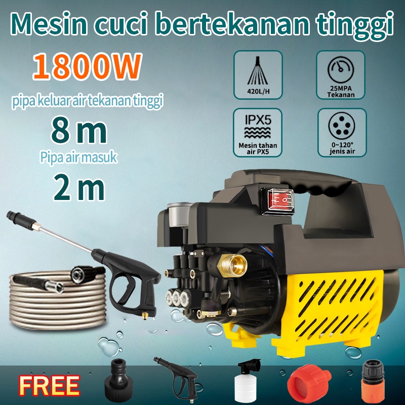 Pressure washer / alat steam cuci motor &amp; mobil / mesin cuci mobil tekanan tinggi 220V / jet cleaner