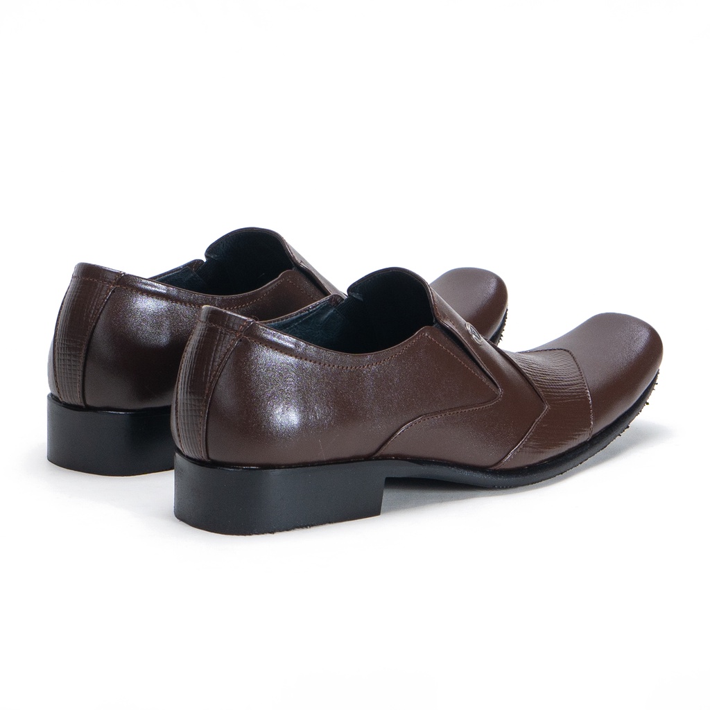 Sepatu Pantofel Formal Pria Kulit Asli Men Shoes Fold Design F660