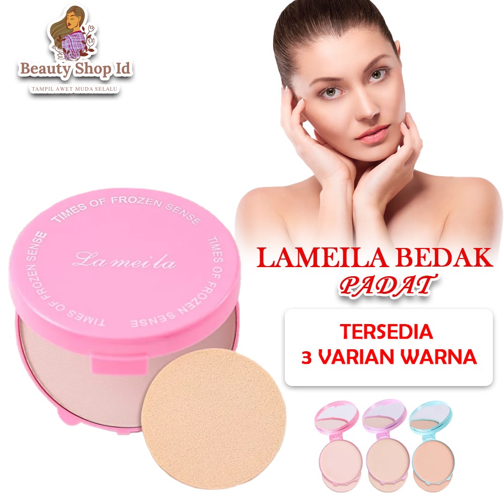 Beauty Jaya - Lameila Pressed Mineral Powder Bedak Wajah Padat LM 5214