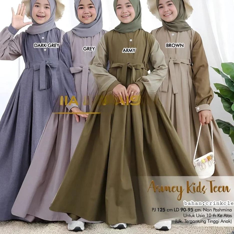 Import Terlaris Gamis Anak Remaja Tanggung Viral Umur 10-12-15 Tahun | Outfit Remaja Kekinian | Baju