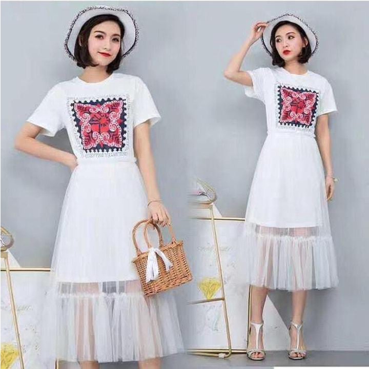 VALENTINO TILE DRESS