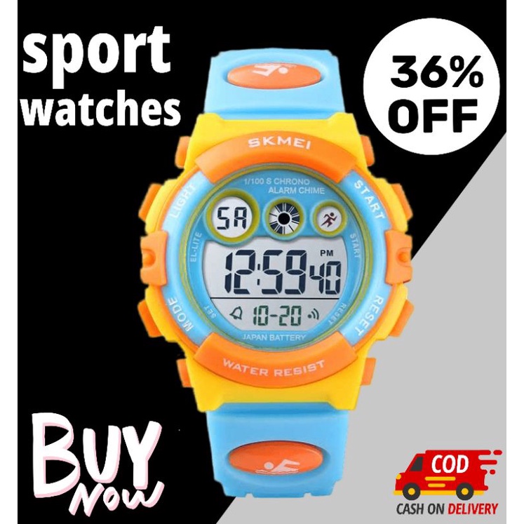 Jam Tangan Anak Anak Anti Air Original / Jam Tangan SKMEI Anak Anti Air / Kids Jam Tangan Sporty Ana