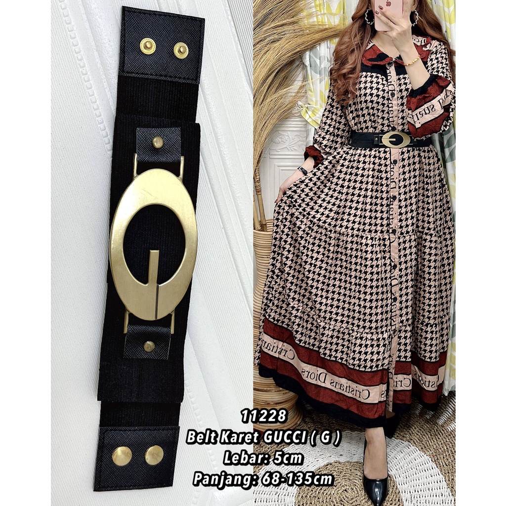 PROMO0 Ikat Pinggang / Belt G Gucci Karet/Gesper Wanita/Belt Karet/Ikat Pinggang Fashion Wanita