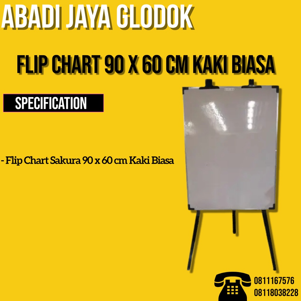

SAKURA FLIP CHART 90X60 KAKI BIASA