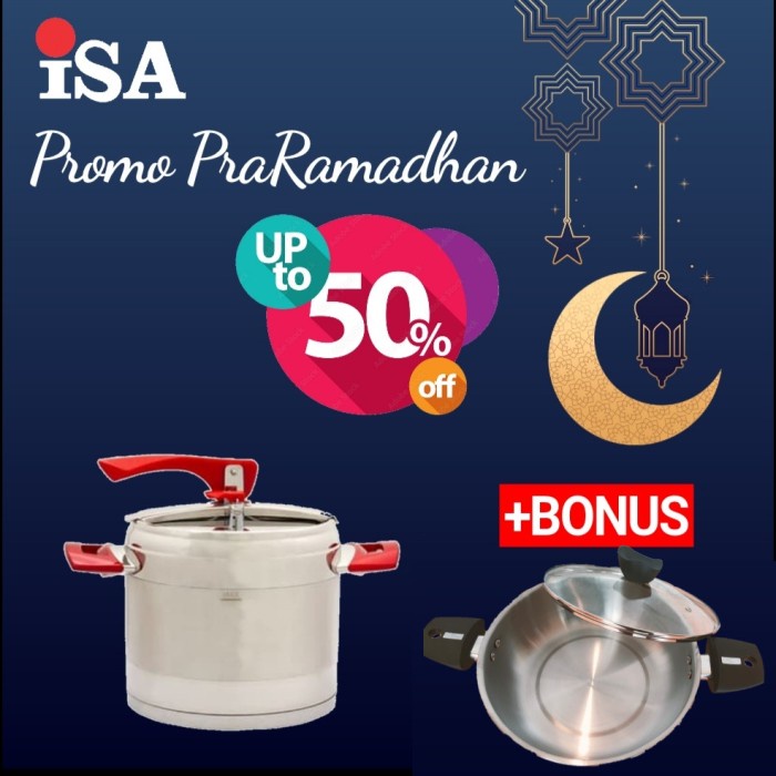 Prestoku Panci Presto Isa Ruby 9 Liter Bts/Ltp Promo