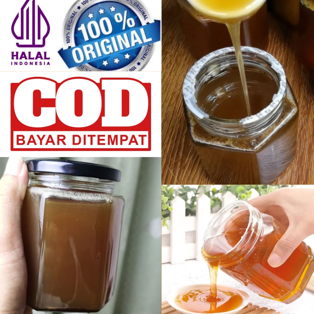 

Madu Liar lebah klanceng 1000 gram original termurah terlaris halal pirt bergaransi madu kesehatan