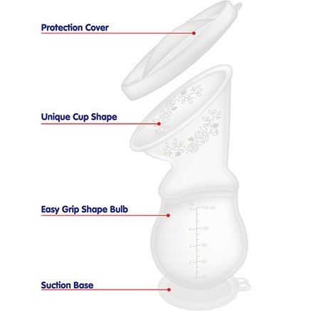 Makassar ! Breast Pump Pompa Asi Silicone Milk Saver Baby Safe