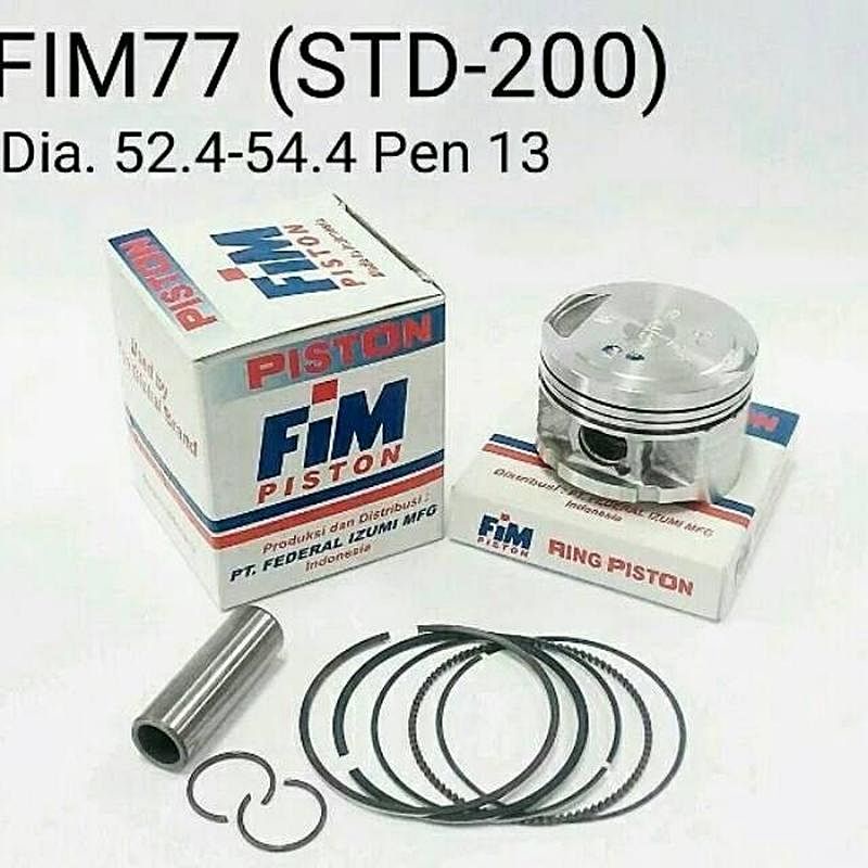 Piston Kit Vario 125 Oversize 25 52,65 mm / Seher Vario 125 os 25 Sparepart murah