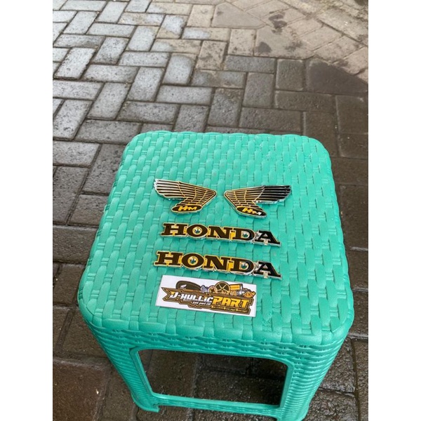 emblem CB100 logo striping cb gelatik inport presisi 99% original