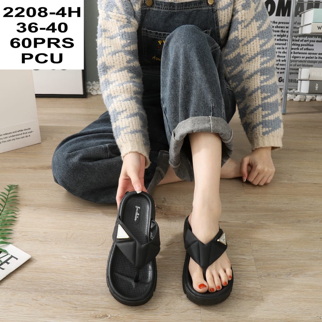 Sandal Jepit Tali Rubber PRDA Wanita Import Sol Tebal Winola Collection WNL 2208-4