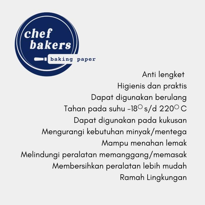 

chef bakers Parchment Paper - Blue Logo