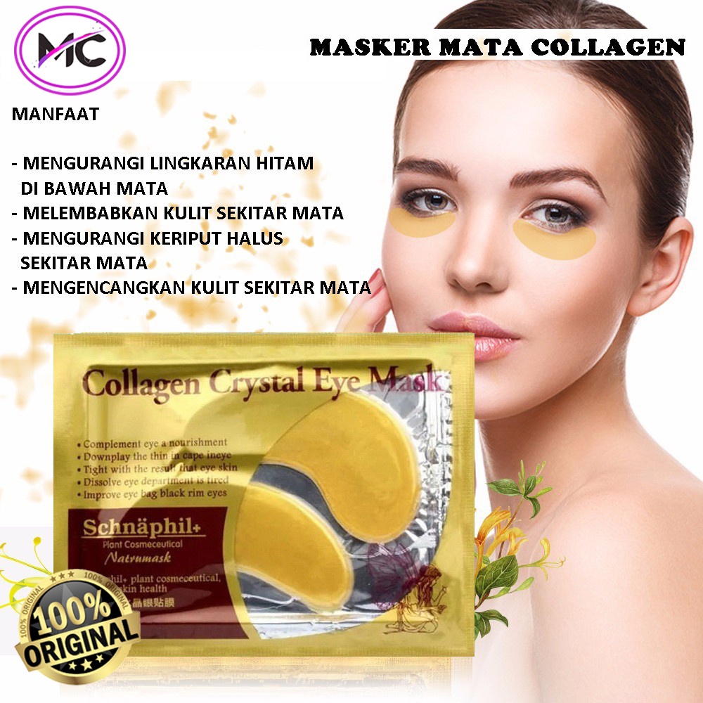 Masker Mata Panda Collagen Emas Crystal Eye Gold Mask Penghilang Hitam Kantung Mata Perawatan Muka